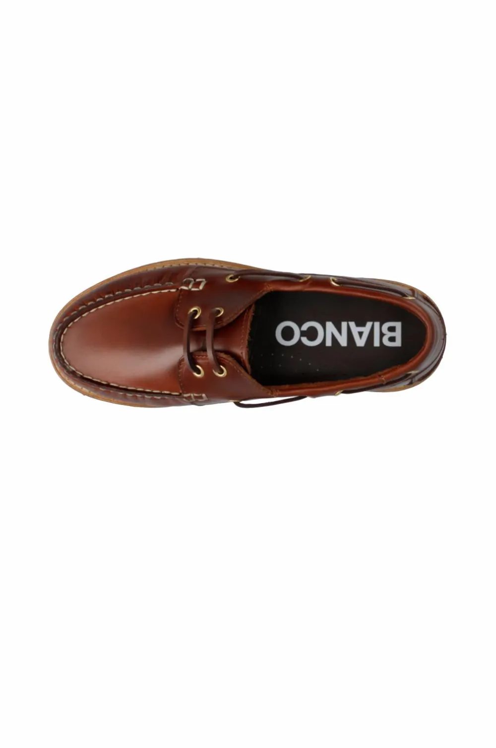 Bianco Loafers>Loafers Biacapri Boat Shoe Pull Up Leather Brown