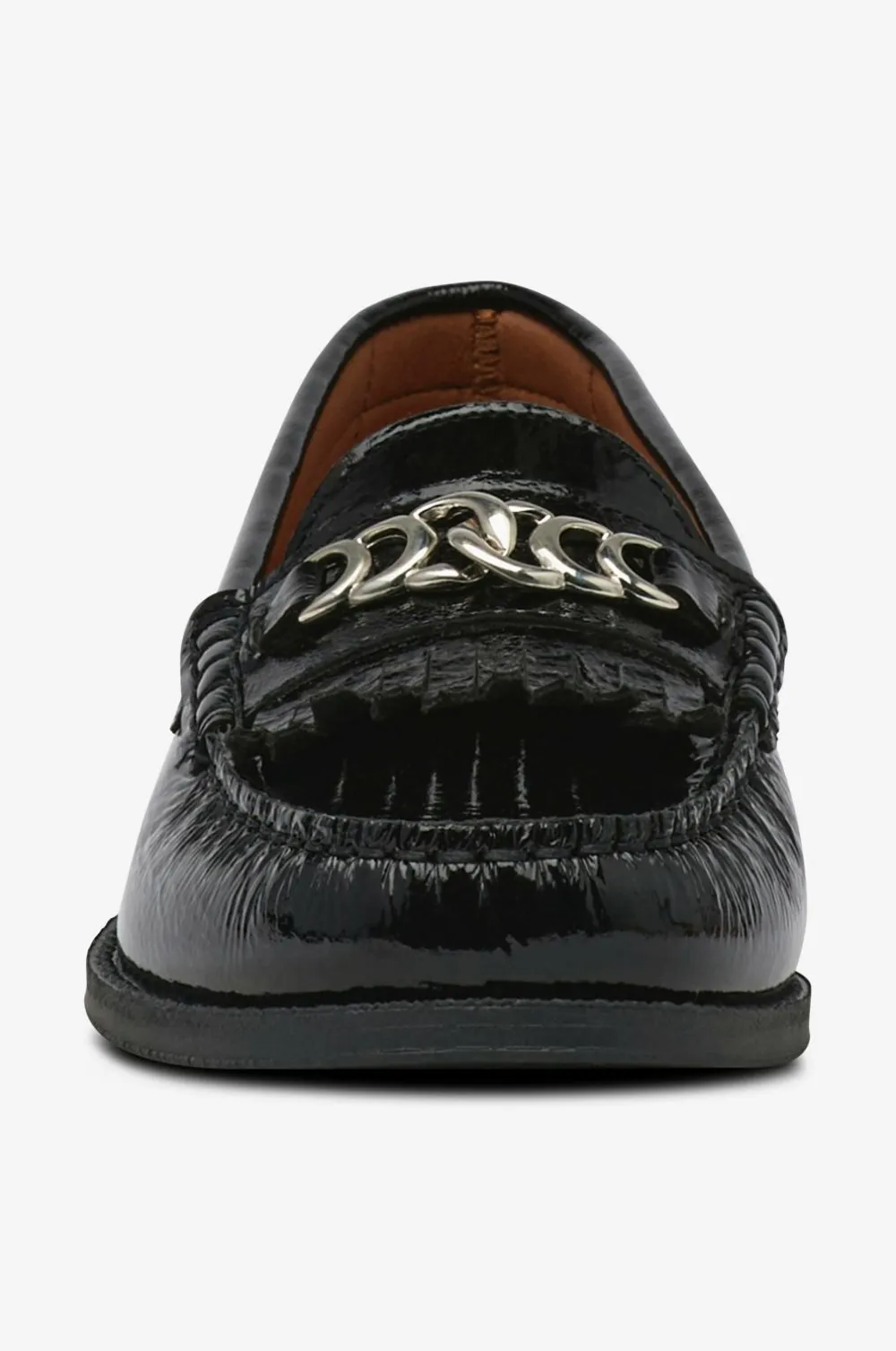 Bianco Loafers>Loafers biaPop Snaffle Fringe Loafer Nappalak Black