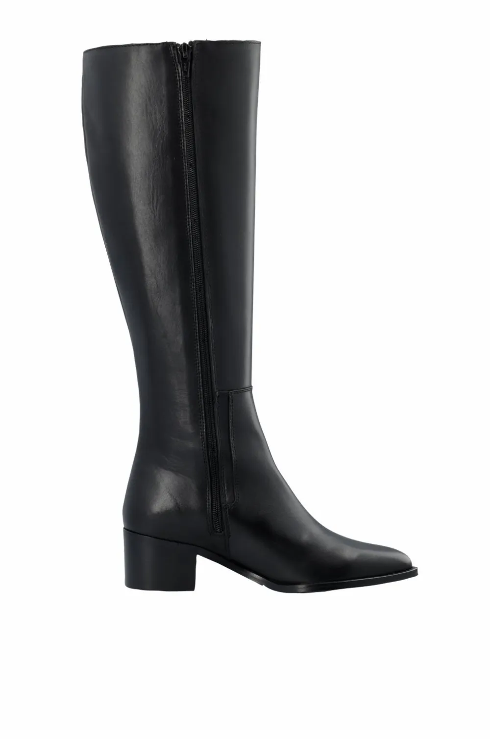 Bianco Støvler>Støvler Biacarol Chelsea Knee High Boot Smooth Leather Black