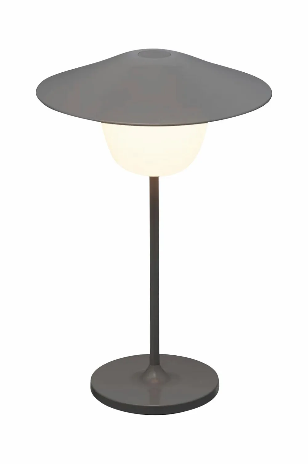 Blomus Udendørsbelysning|Genopladelige Lamper>LED-lampe Ani Mini 21,5 cm Varm grå