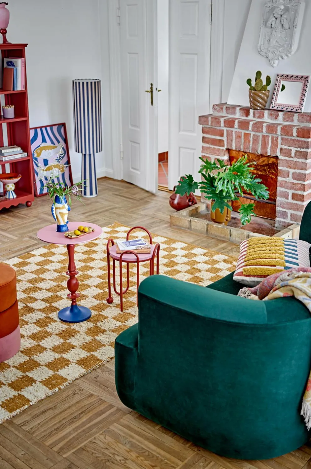Bloomingville Gulvlamper>Emmie gulvlampe Blå