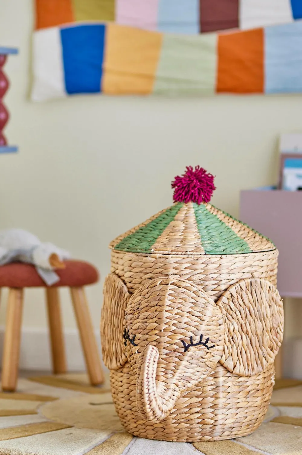 Bloomingville Børnemøbler>MINI Bobo Kurv m/Låg Naturen