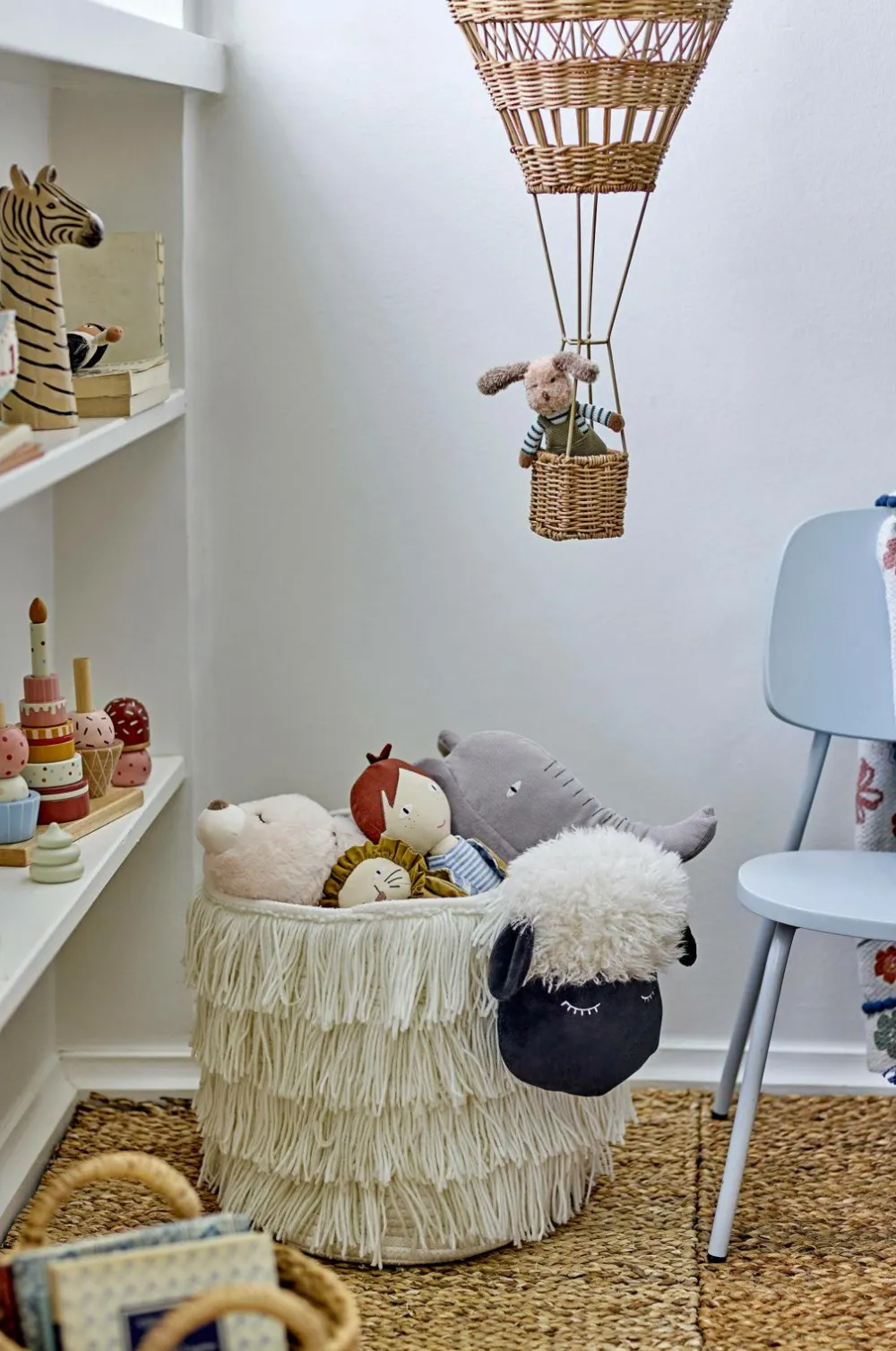 Bloomingville Børnemøbler>MINI Dolly kurv Hvid