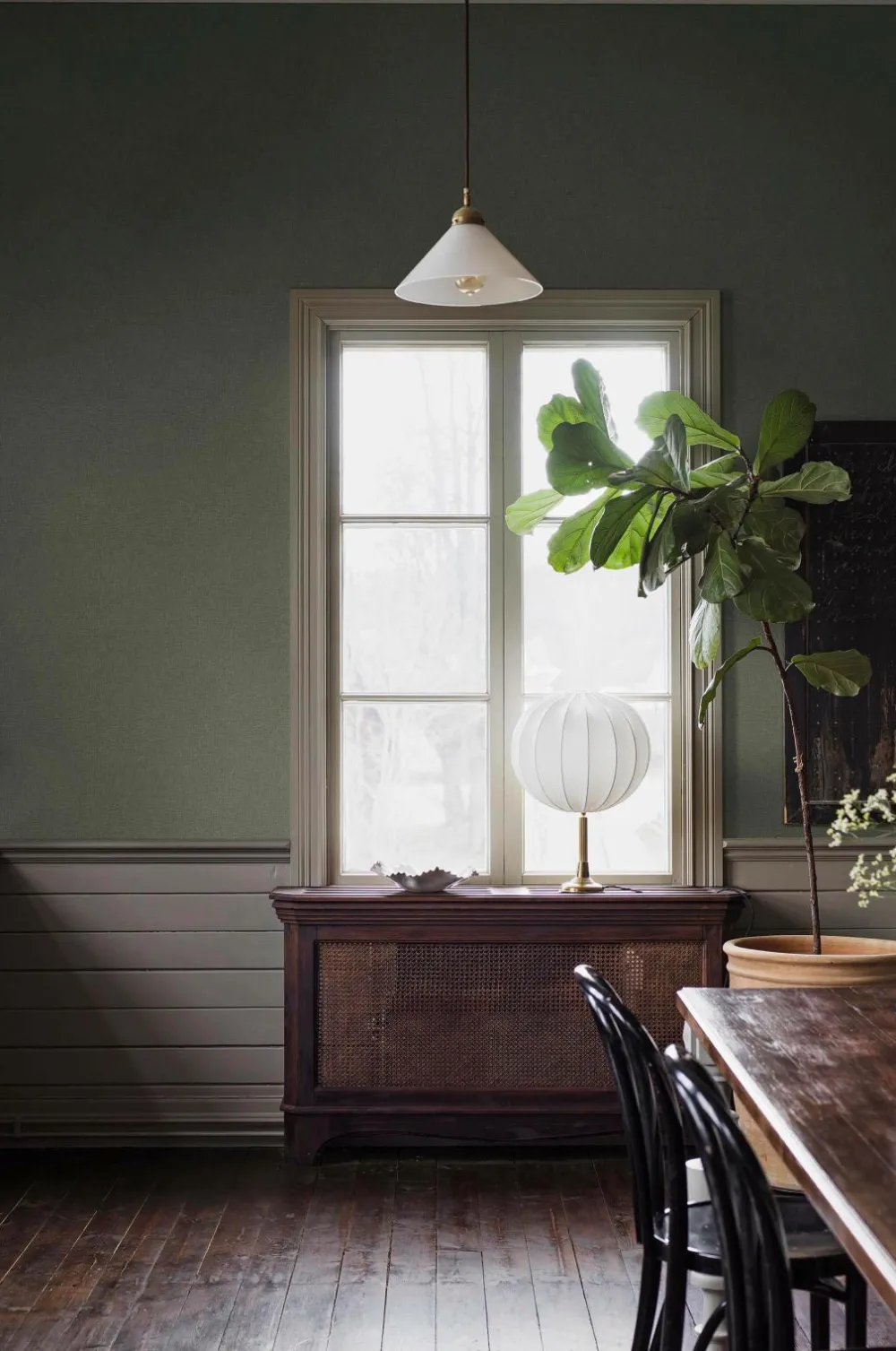 Boråstapeter Tapeter>Tapet Canvas Shimmer Grøn 6128