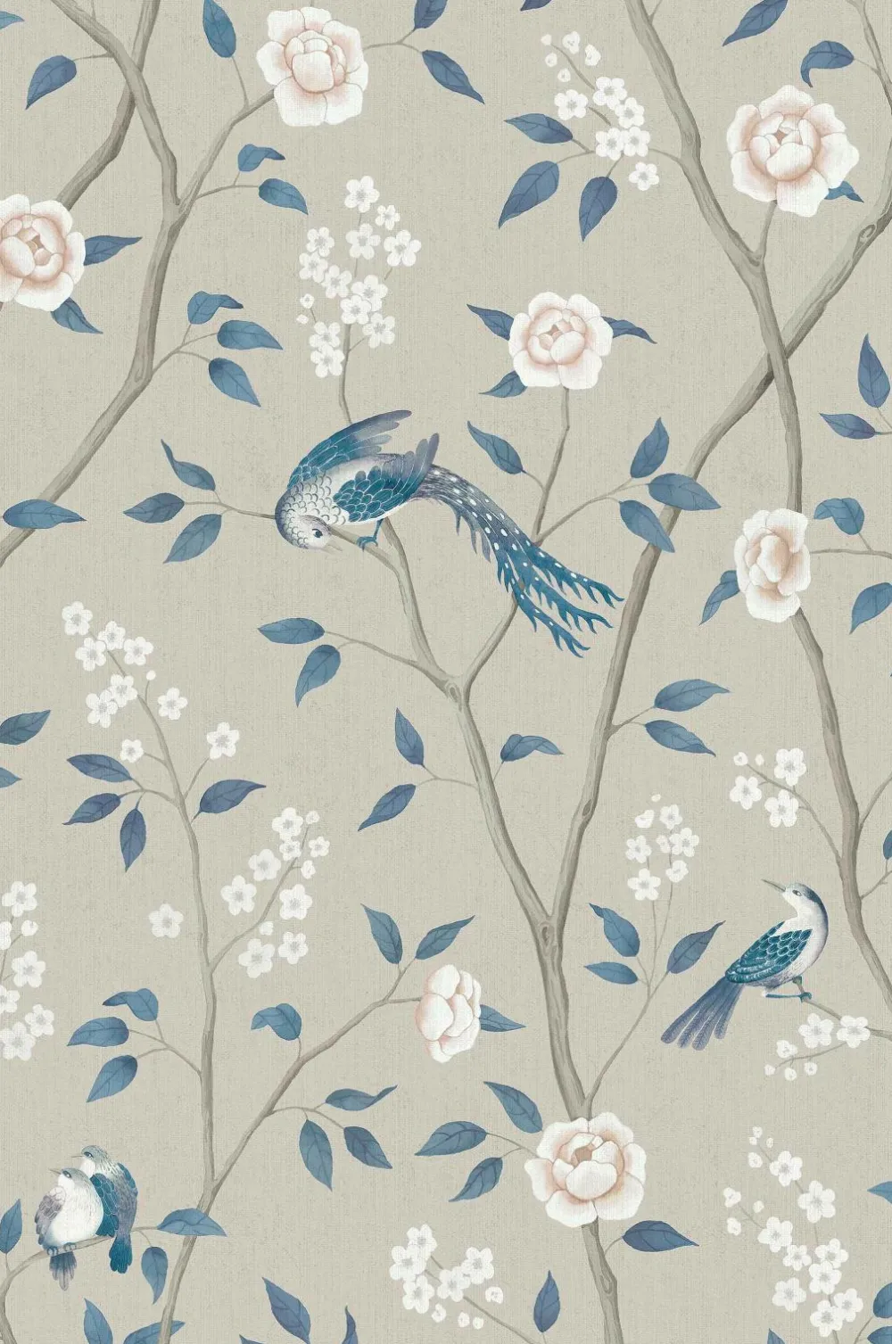 Boråstapeter Tapeter>Tapet Paradise Birds Blue 6143