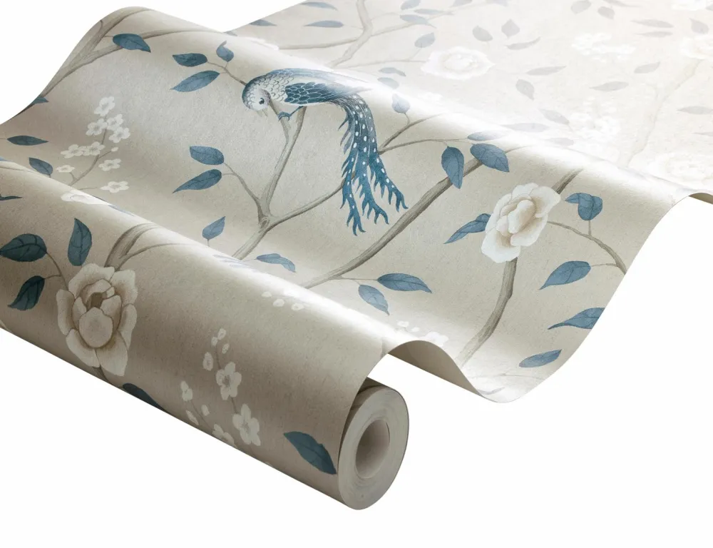 Boråstapeter Tapeter>Tapet Paradise Birds Blue 6143