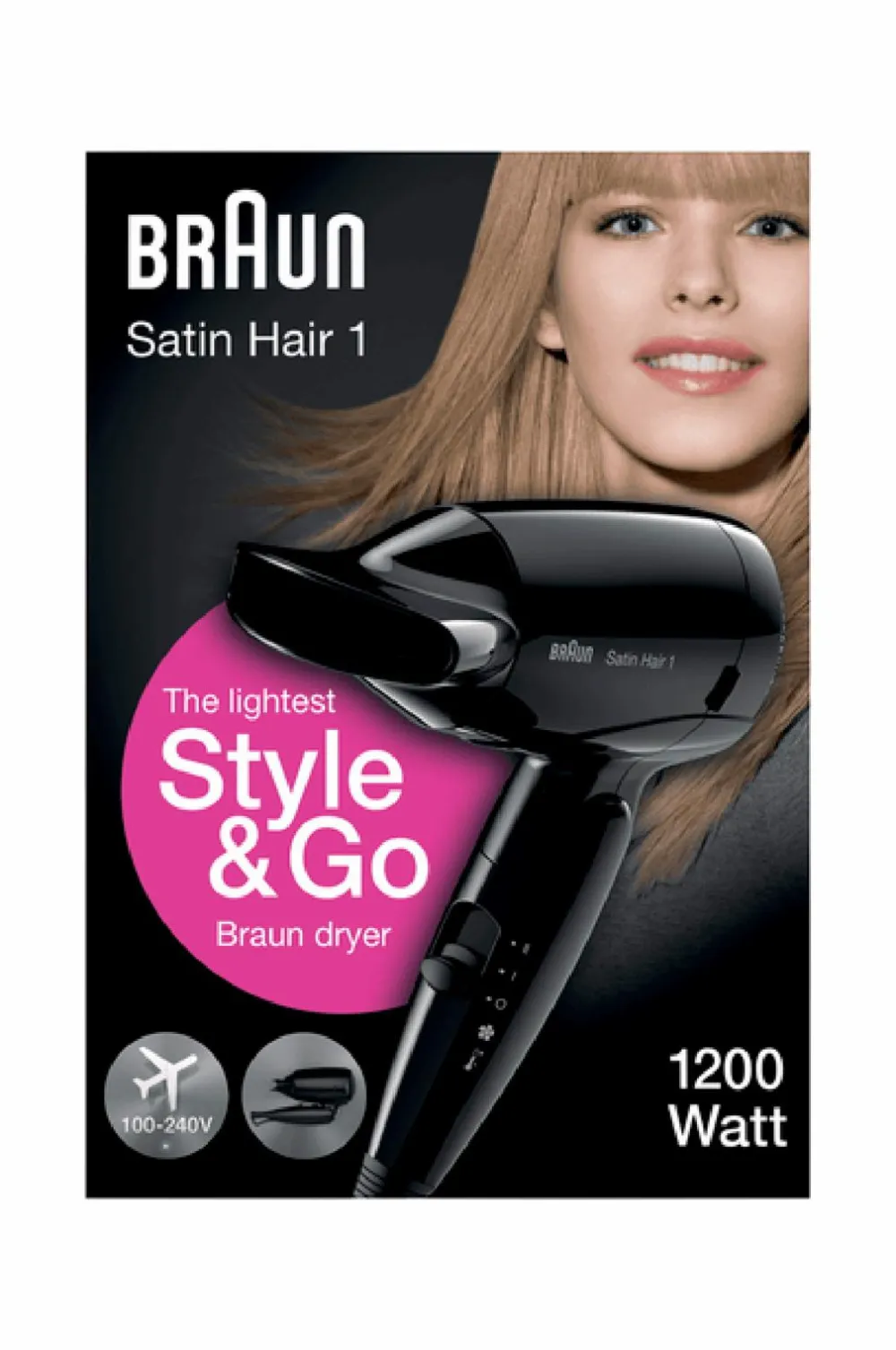 Braun Føntørrer Satin Hair 1 HD130 Hot