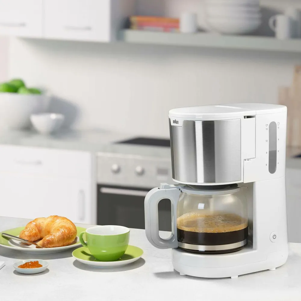 Braun Kaffe- & Espressomaskiner>Kaffemaskine KF1500wh PurShine No color