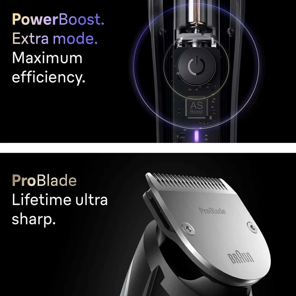 Braun Barbering|Barbering>Skægtrimmer BT 9520 Satin Chrome No color