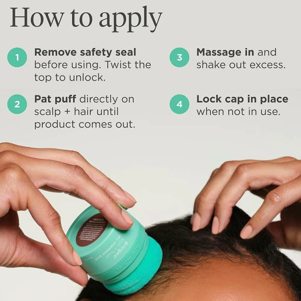 Briogeo Style + TREAT™ Dry Shampoo Puff 15G Tinted Hot