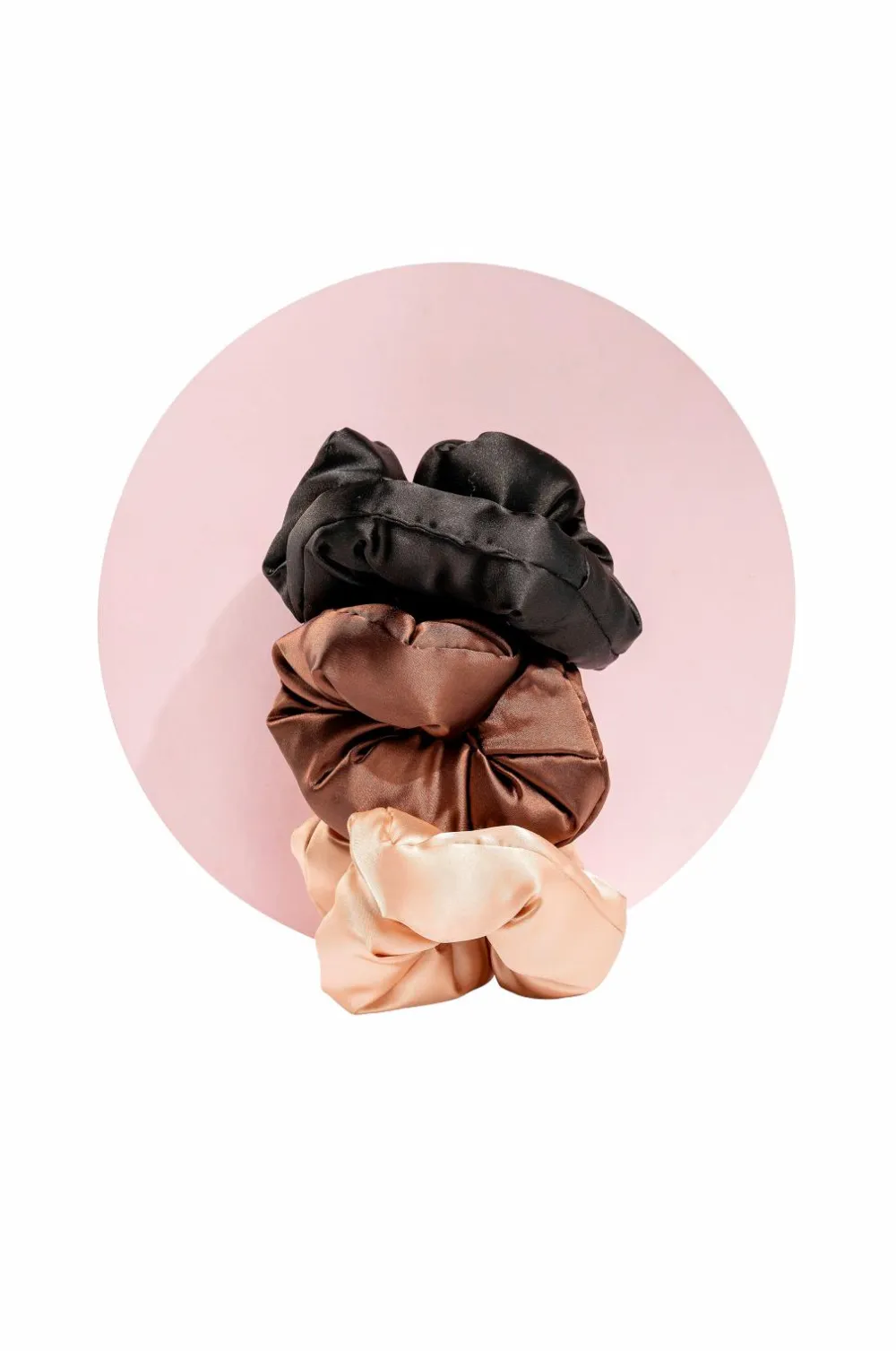Brushworks Håraccessories|Håraccessories>Large Classic Cloud Scrunchies - 3 Pack No Color