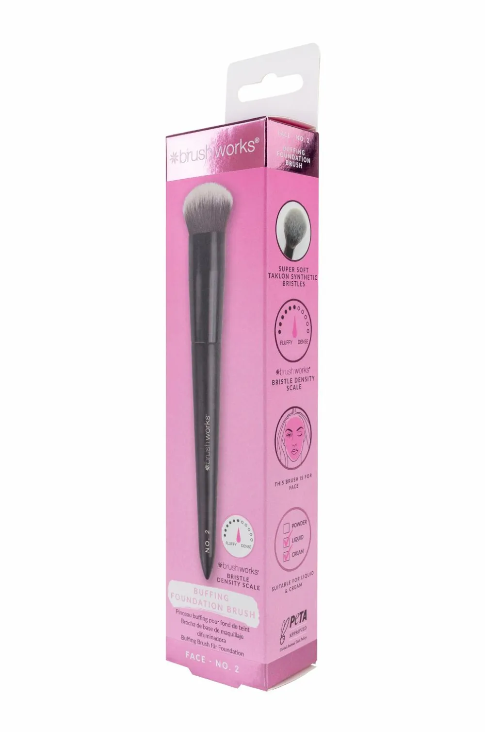 Brushworks Makeupbørster>No. 2 Buffing Foundation Brush No Color