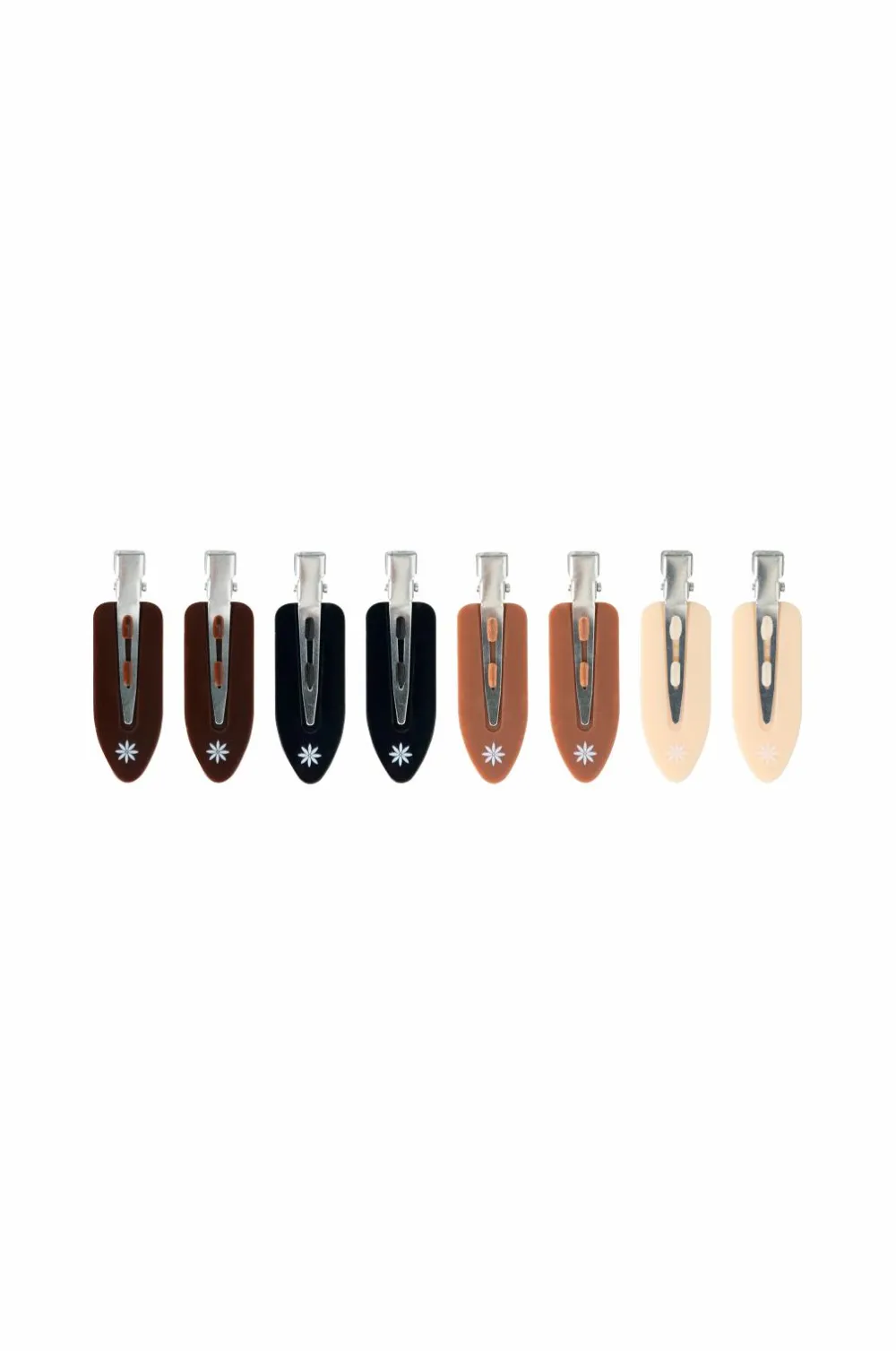 Brushworks Håraccessories|Håraccessories>Nude No Crease Hair Clips 8-pak No color