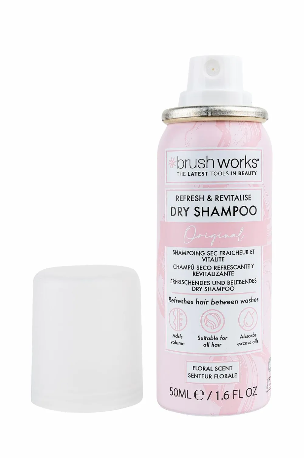 Brushworks Refresh & Revitalise Floral Dry Shampoo 50Ml Discount
