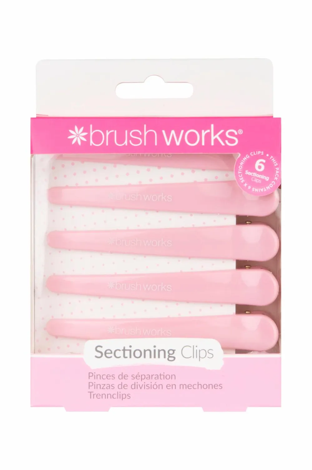 Brushworks Håraccessories|Håraccessories>Sectioning Clips 6-pak No color
