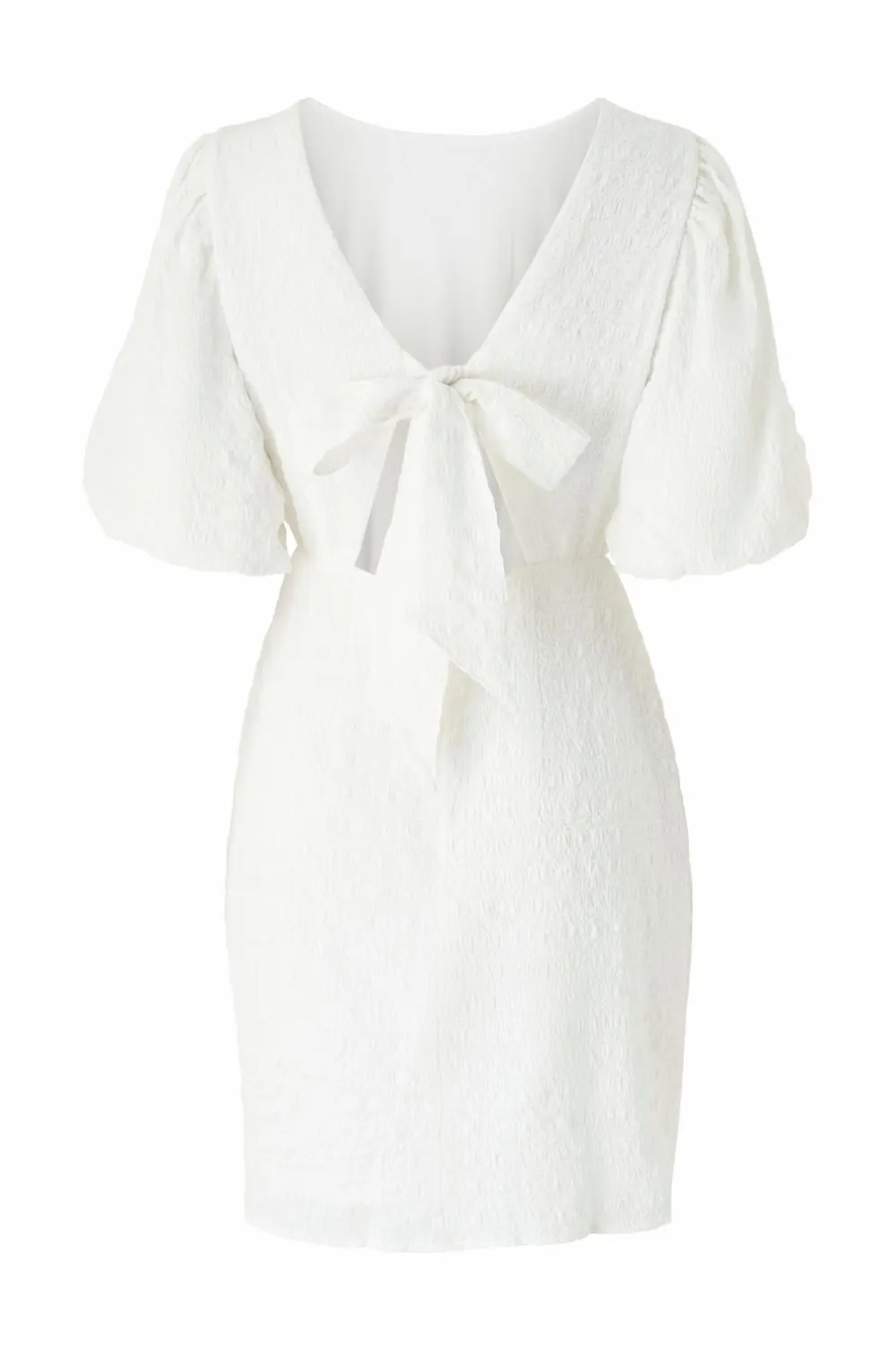 Bubbleroom Kjoler>Kjole Structured Bow White