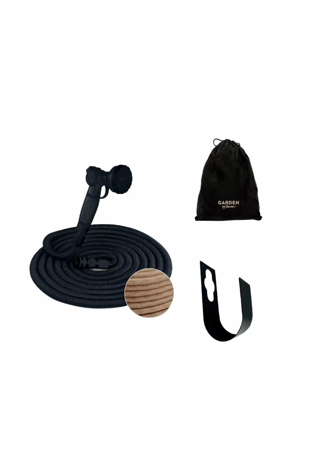 by Benson Planter & Blomster>Haveslange Deluxe-sæt - 15 m Svart