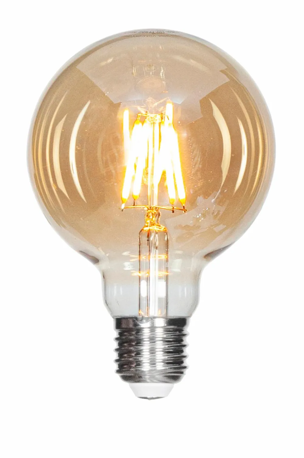 By Rydéns Lyskilder>Filament dekorationspære LED Ø95 mm Amber