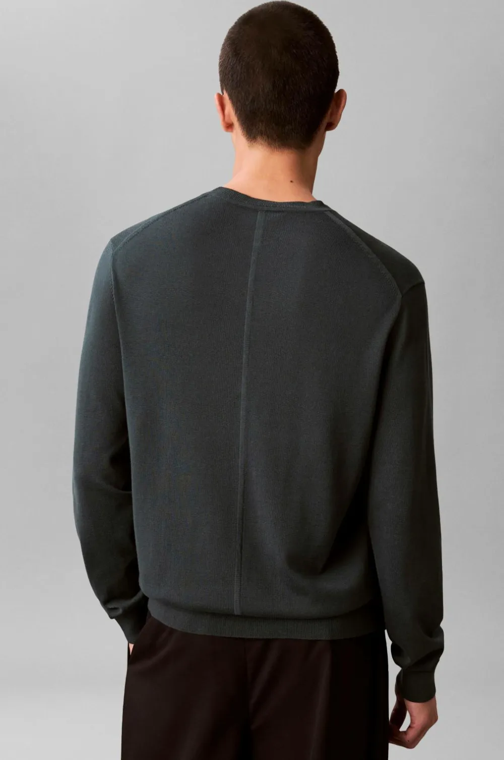 Calvin Klein Trøjer>Trøje LS Supima Cotton Crew 14gg Magical forest