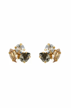 Caroline Svedbom Smykker>Øreringe Ana Earrings Gold Black Golden Combo