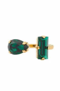 Caroline Svedbom Ring Noelle Ring Gold Emerald New