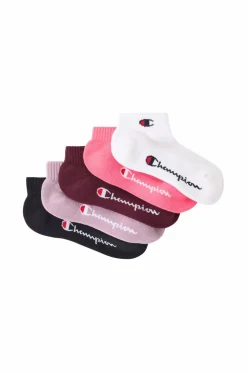 Champion Undertøj>Ankelsokker Quarter Socks 5-pak Wht/nbk/sbpp/mmry/lb