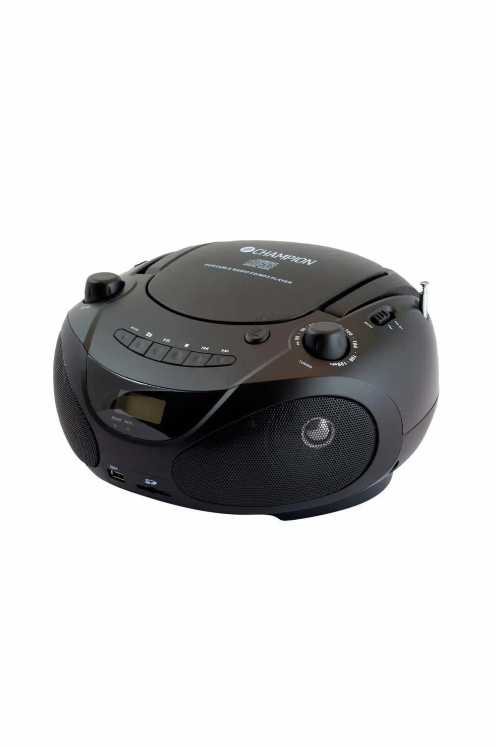 Champion Nordic Boombox CD/Radio/MP3/USB Black ABB200B Discount