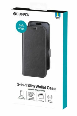 Champion Nordic Mobilcover/tegnebog 2-in-1 Slim Wallet iPhone 15 Pro No color Clearance