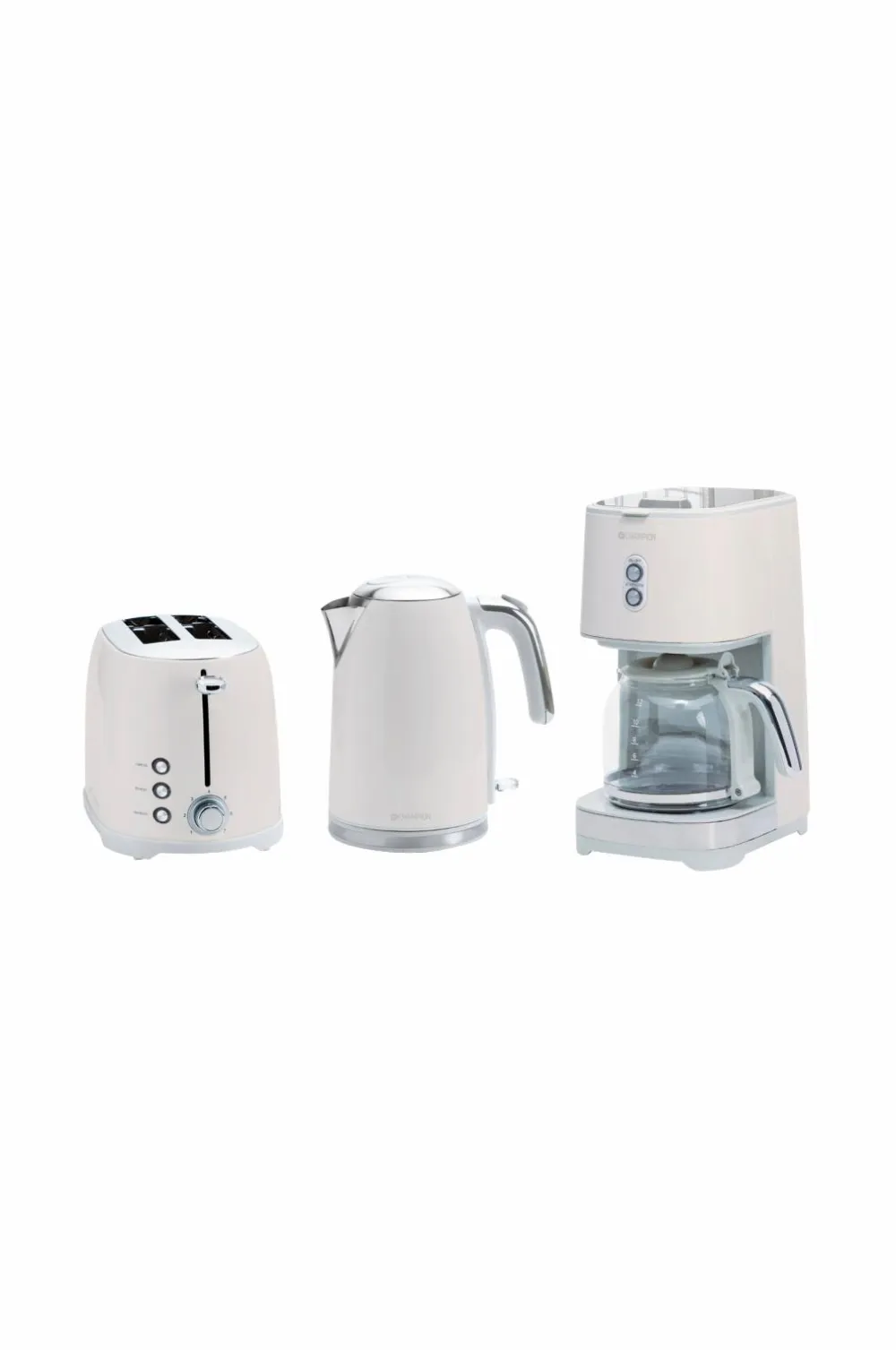 Champion Nordic Kaffe- & Espressomaskiner>Morgenmadsserie Pakke Creme White