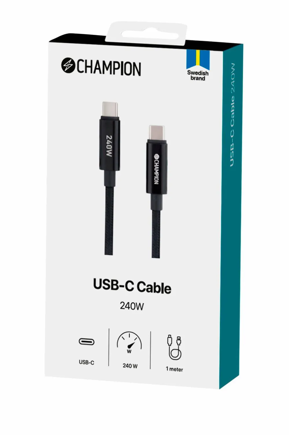 Champion Nordic USB-C kabel 240W 1m No color Discount