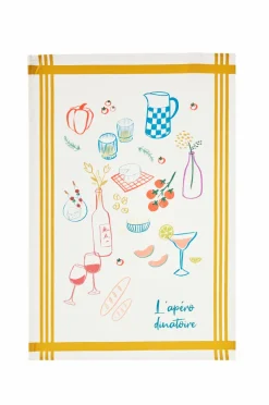 Coucke Køkkenhåndklæde L'Apero Dinatoire 50x75 Multi Discount