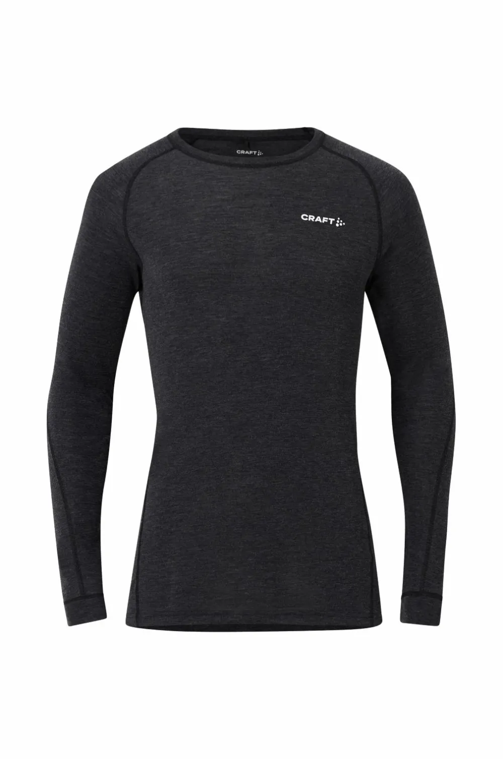 Craft Skiundertøj|Skiundertøj>Langærmet undertrøje Core Wool Merino Set M Black melange