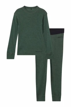 Craft Undertøj>Undertøjssæt Core Wool Merino Set Jr Juniper/melange