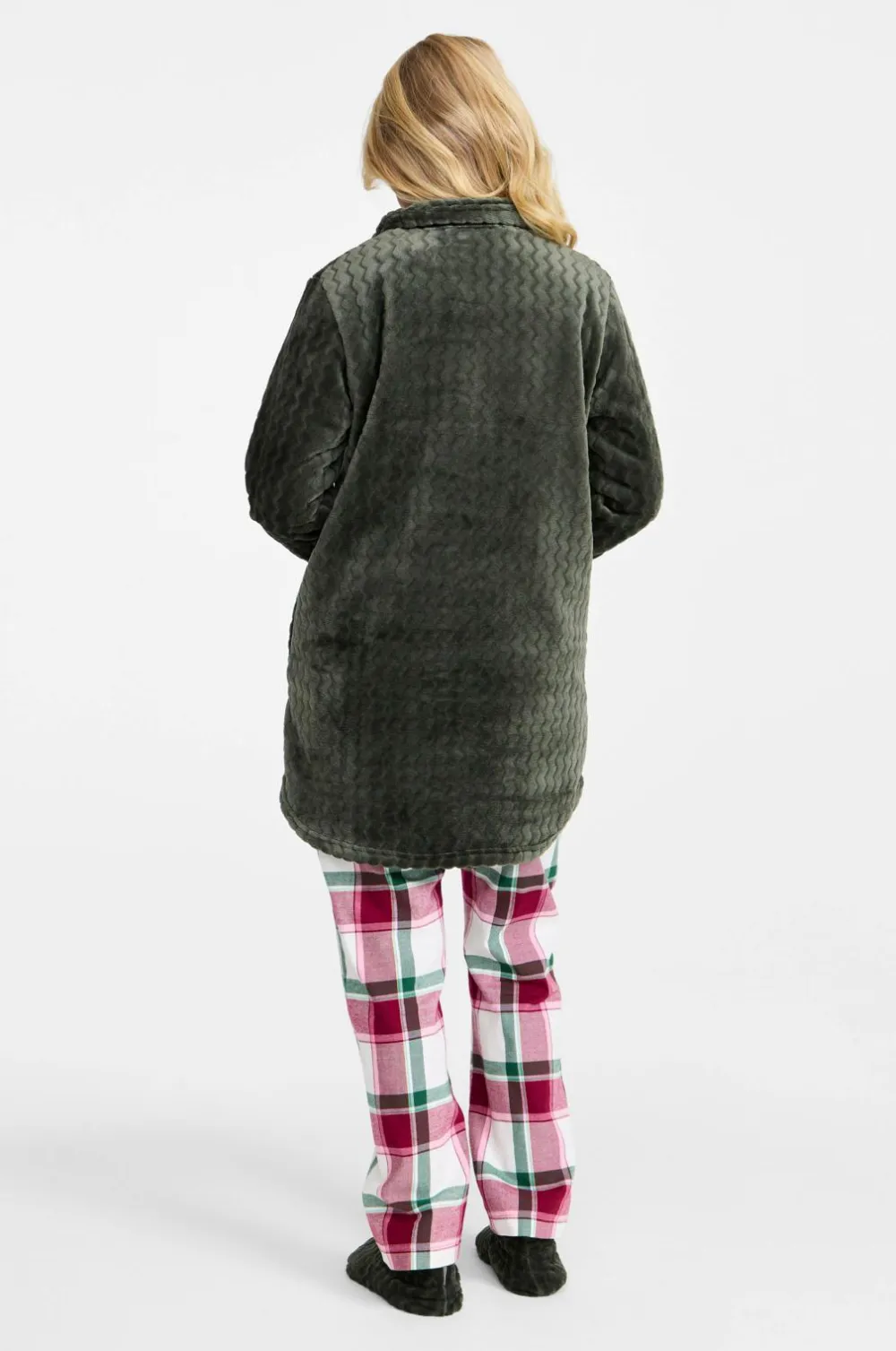 Damella Nattøj>Badekåbe Fleece Dark olive