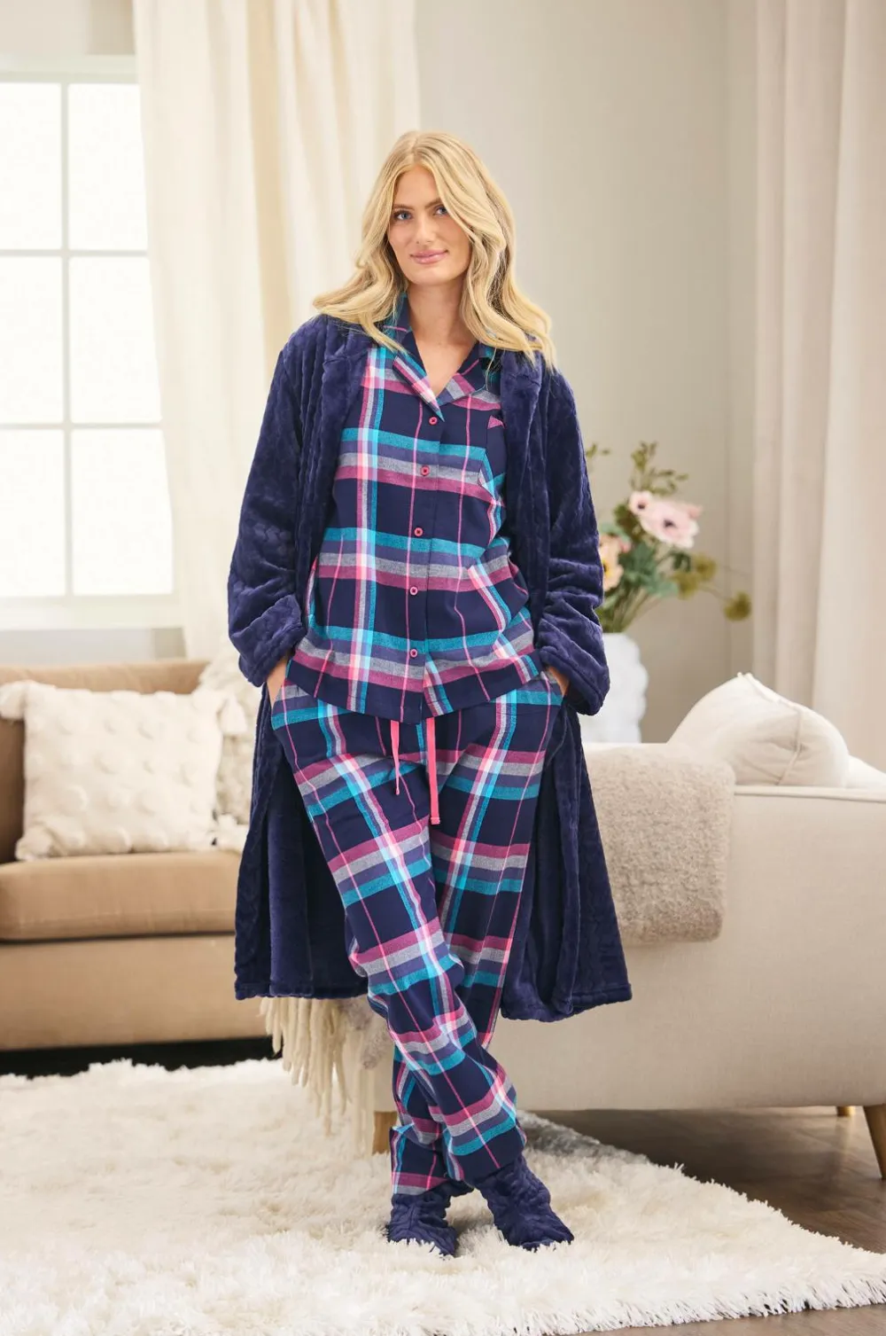 Damella Nattøj>Pyjamas Navy/pink