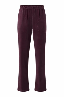 Damella Sæt Velour Suit Dark plum Outlet