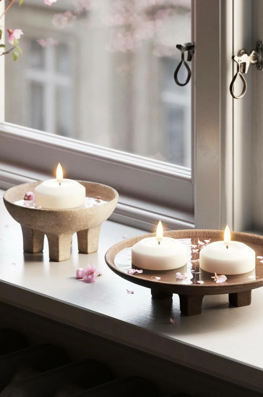 DeluxeHomeart Lys & Duft>Flydende LED fyrfadslys 6,1 cm 2 stk. Vit