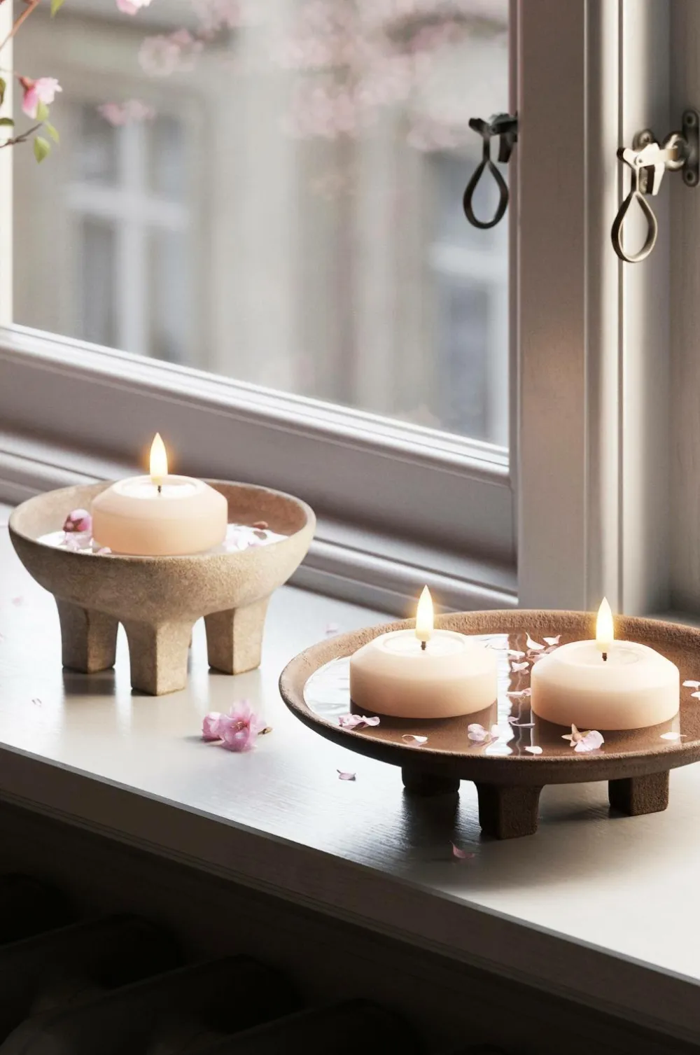 DeluxeHomeart Lys & Duft>Flydende LED fyrfadslys 6,1 cm 2 stk. Lyserød