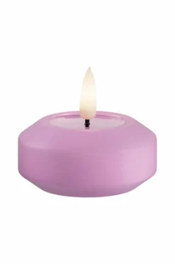 DeluxeHomeart Lys & Duft>LED flydende fyrfadslys 6,1 cm 2 stk. Lavendel