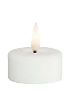 DeluxeHomeart Lys & Duft>LED fyrfadslys 3,5x4 cm 4 stk. Vit