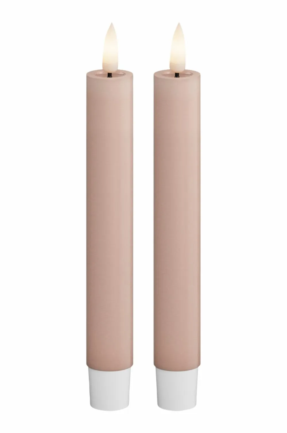 DeluxeHomeart Lys & Duft>LED Keglelys 2,2x15 cm 2 stk. Lyserød