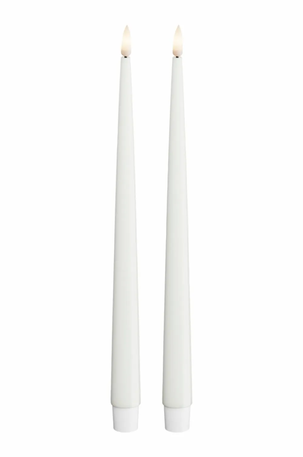 DeluxeHomeart LED Keglelys skinnende 2,2x28 cm 2 stk. Vit Best