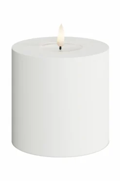 DeluxeHomeart Lys & Duft>LED udendørs bloklys 10x10 cm Vit