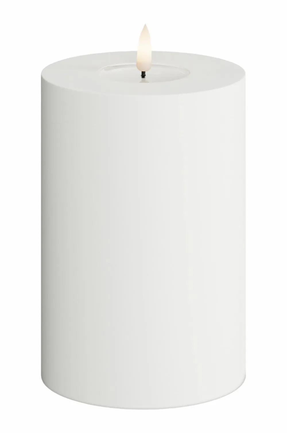 DeluxeHomeart Lys & Duft>LED udendørs bloklys 10x15 cm Vit