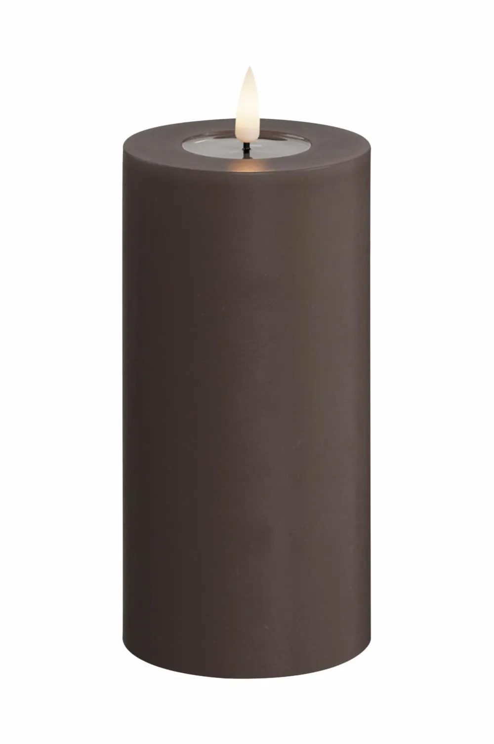 DeluxeHomeart LED-søjlelys 7,5x15 cm Mocca Outlet