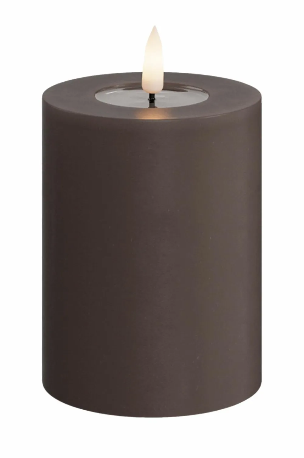 DeluxeHomeart LED-søjlelys 7,5x10 cm Mocca