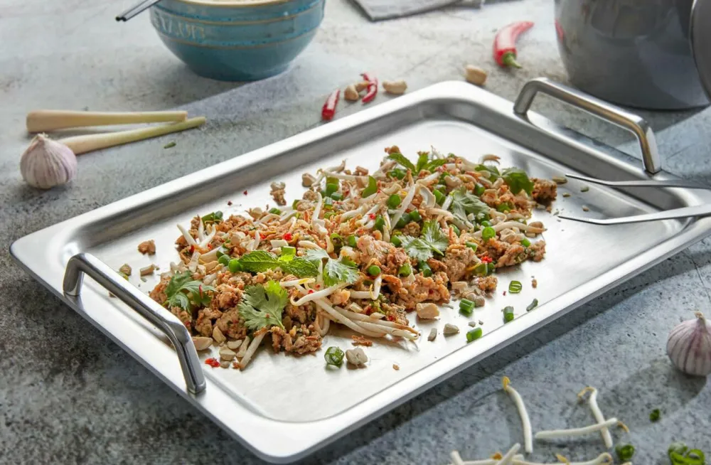 Demeyere Pander & Gryder>Grillplade Teppanyaki 39x27 cm Specialties 5 Nikkelpletteret messing