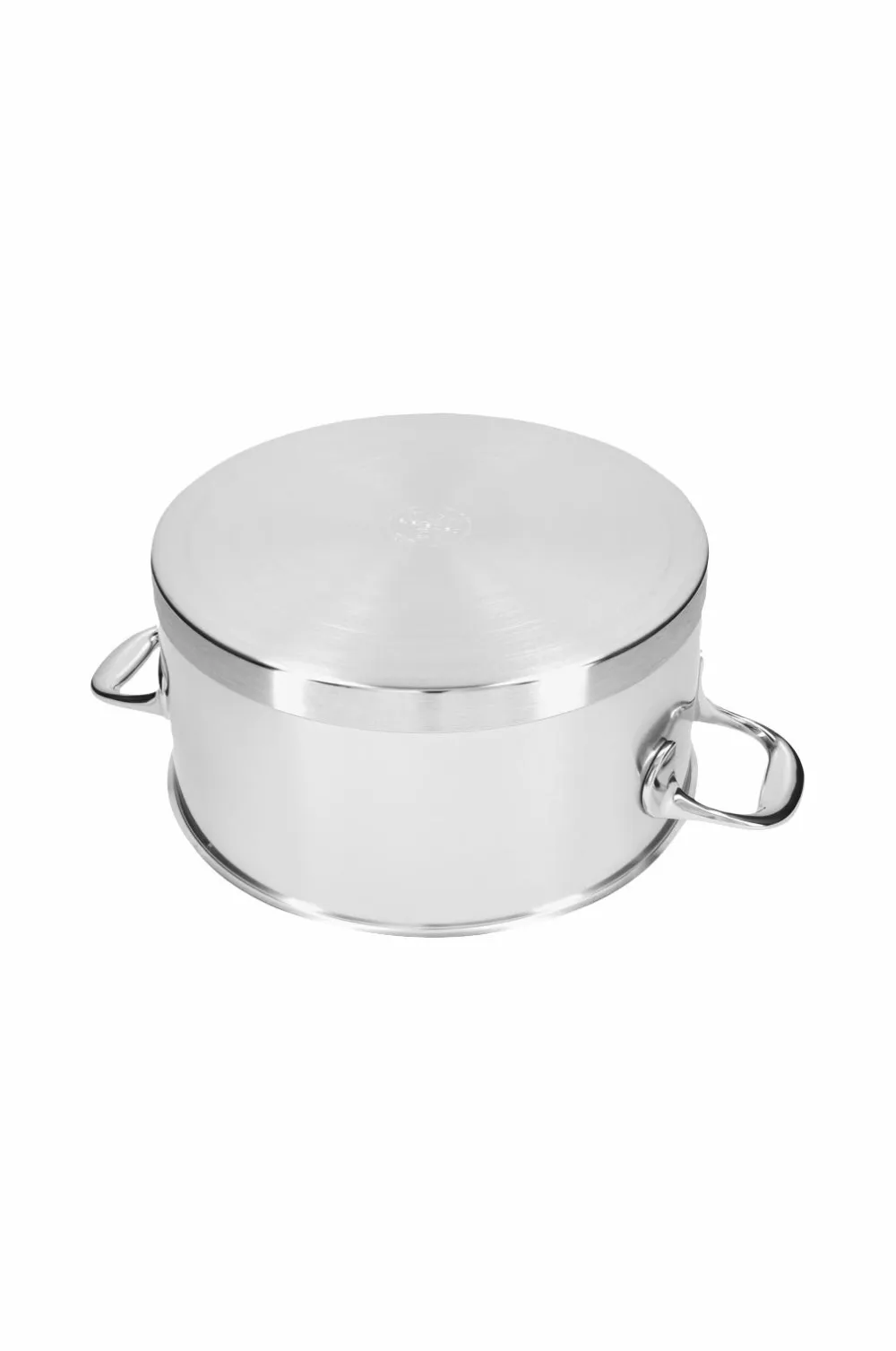 Demeyere Pander & Gryder>Gryde med låg 24 cm, 5,2 l Atlantis 7 Nikkelpletteret messing