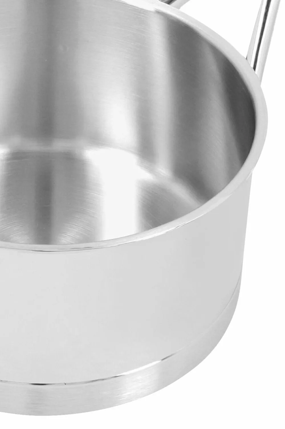 Demeyere Pander & Gryder>Kasserolle med låg 14 cm, 1 l Atlantis 7 Nikkelpletteret messing