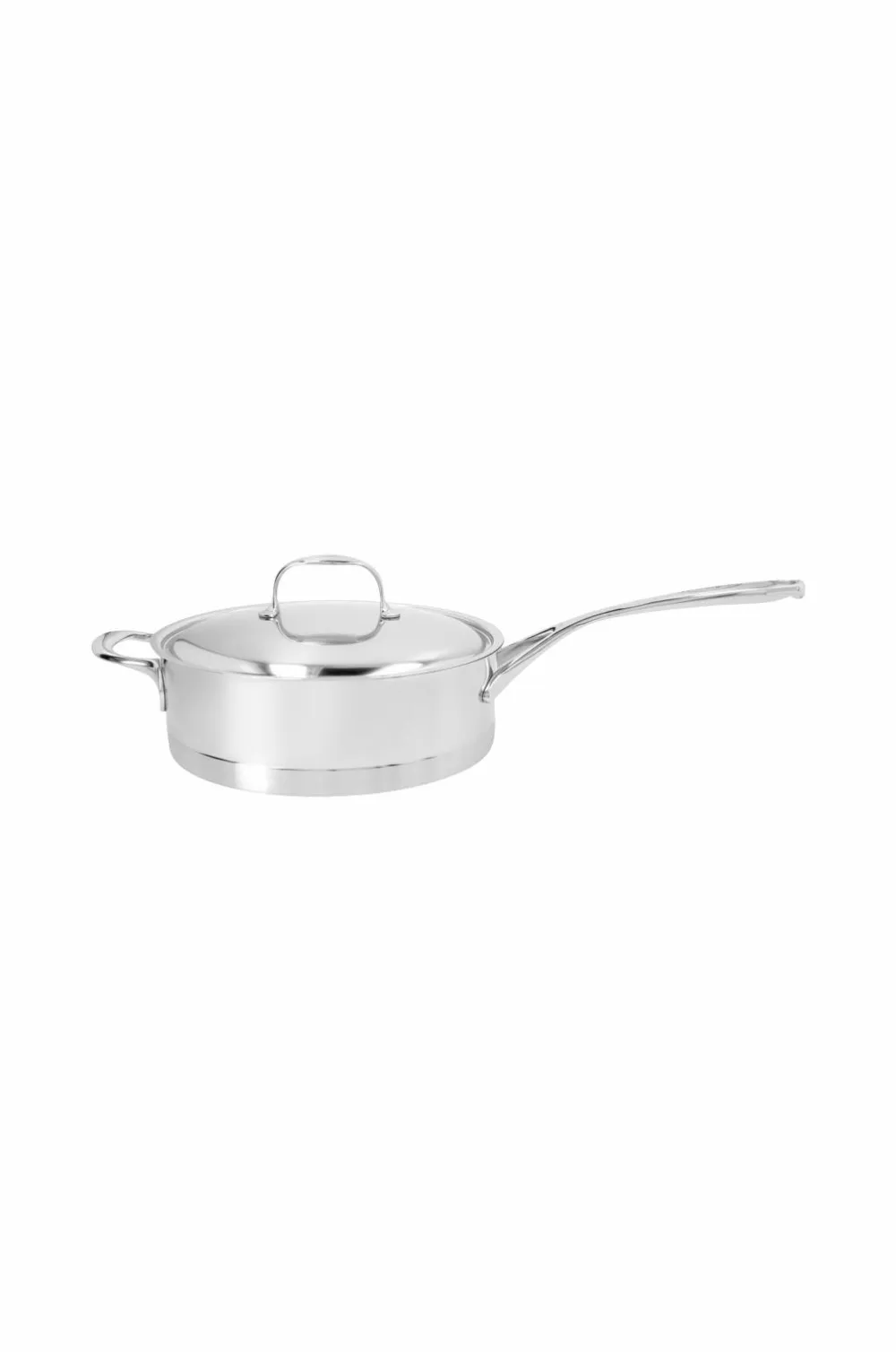 Demeyere Sauterpande med låg 24 cm, 2,8 l Atlantis 7 Nikkelpletteret messing